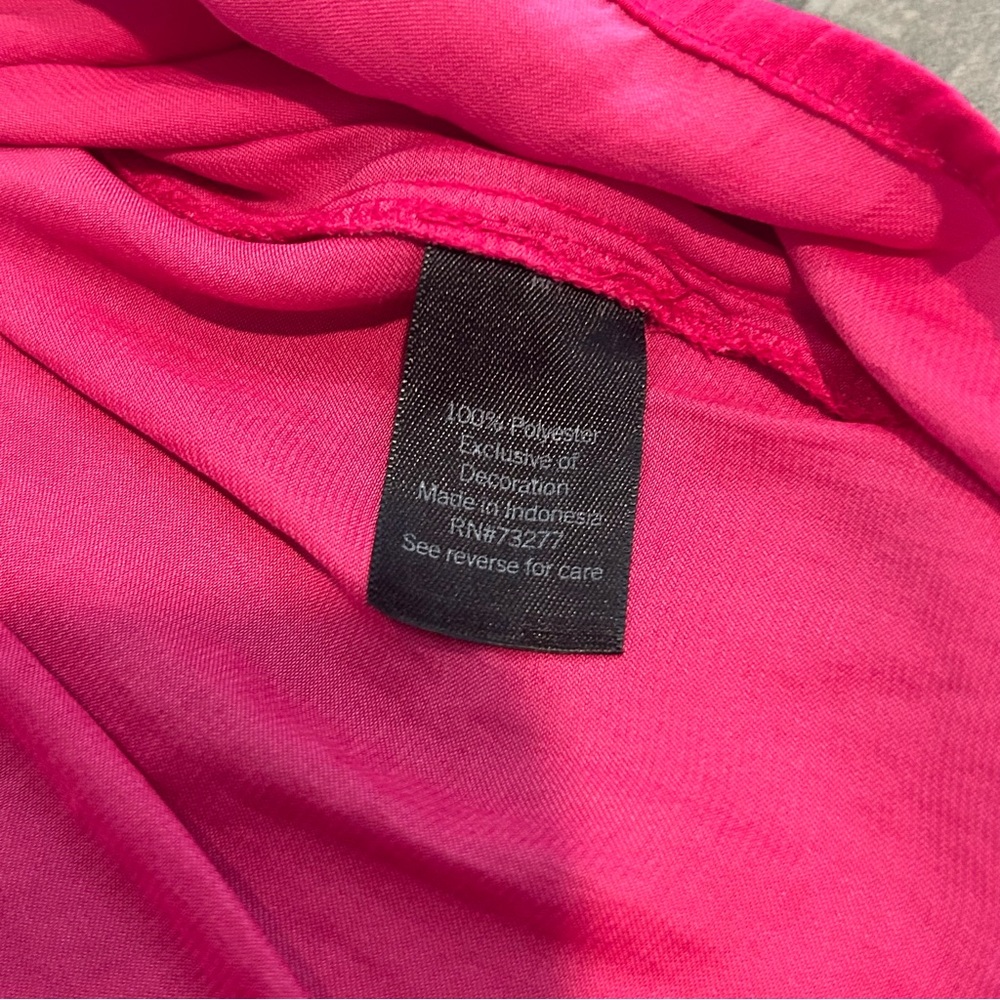 Simply Vera Long Sleeve Blouse Pink Soft Silky Comfortable V-Neck size Large - Picture 8 of 10